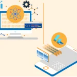 Illustration showing Next.js as a high-performance web development framework