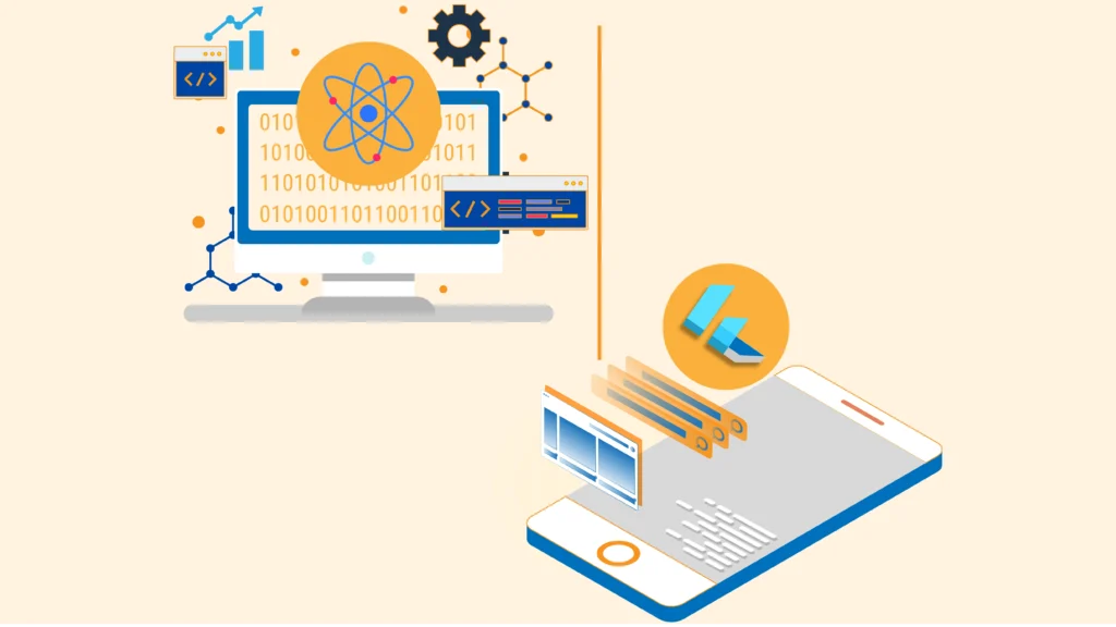 Illustration showing Next.js as a high-performance web development framework